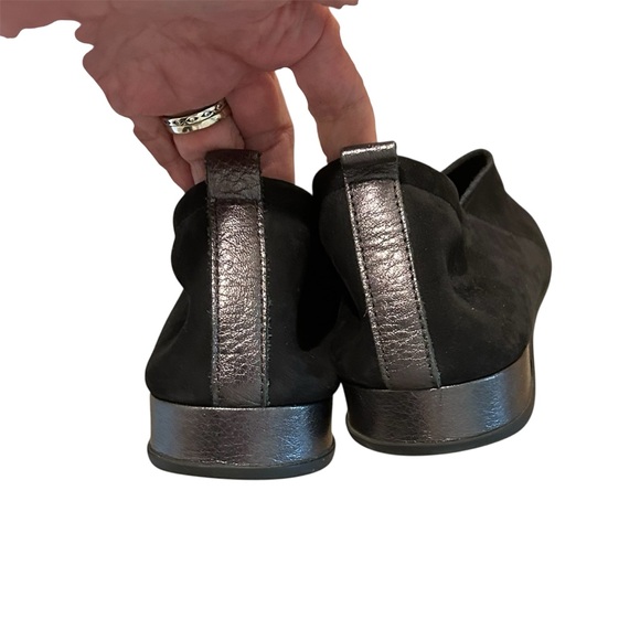 Arche Piaoko Black Nubuck Leather Loafers Minimalist Slip-On Flats 40 / 9 - Picture 6 of 9